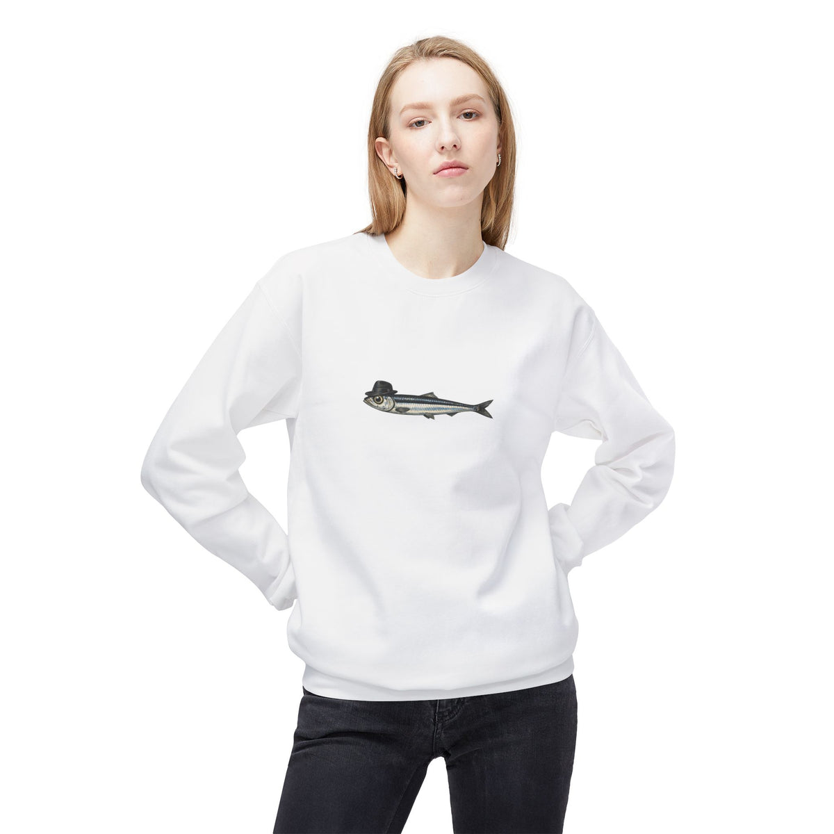 Anchovy Fedora Sweatshirt