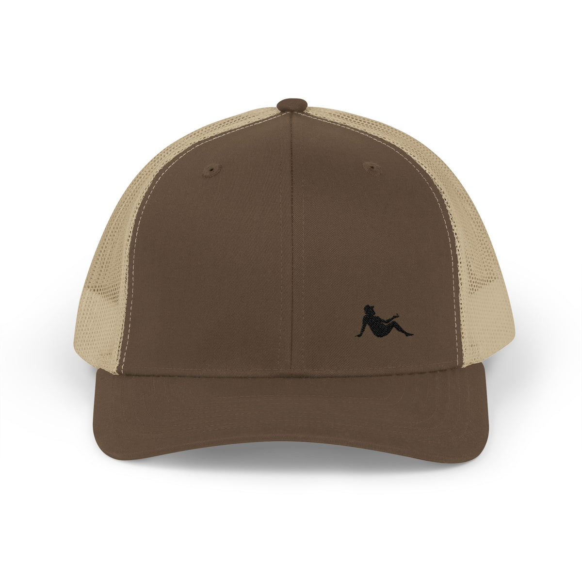 Low-key Silhouette Embroidered Mesh Snapback