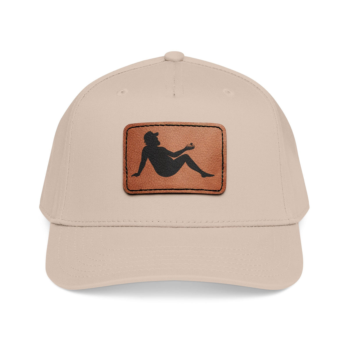 Silhouette Leather Patch Cap
