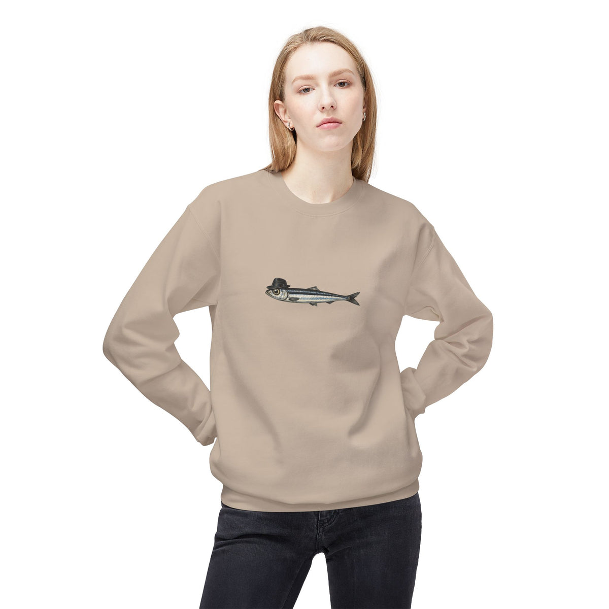 Anchovy Fedora Sweatshirt
