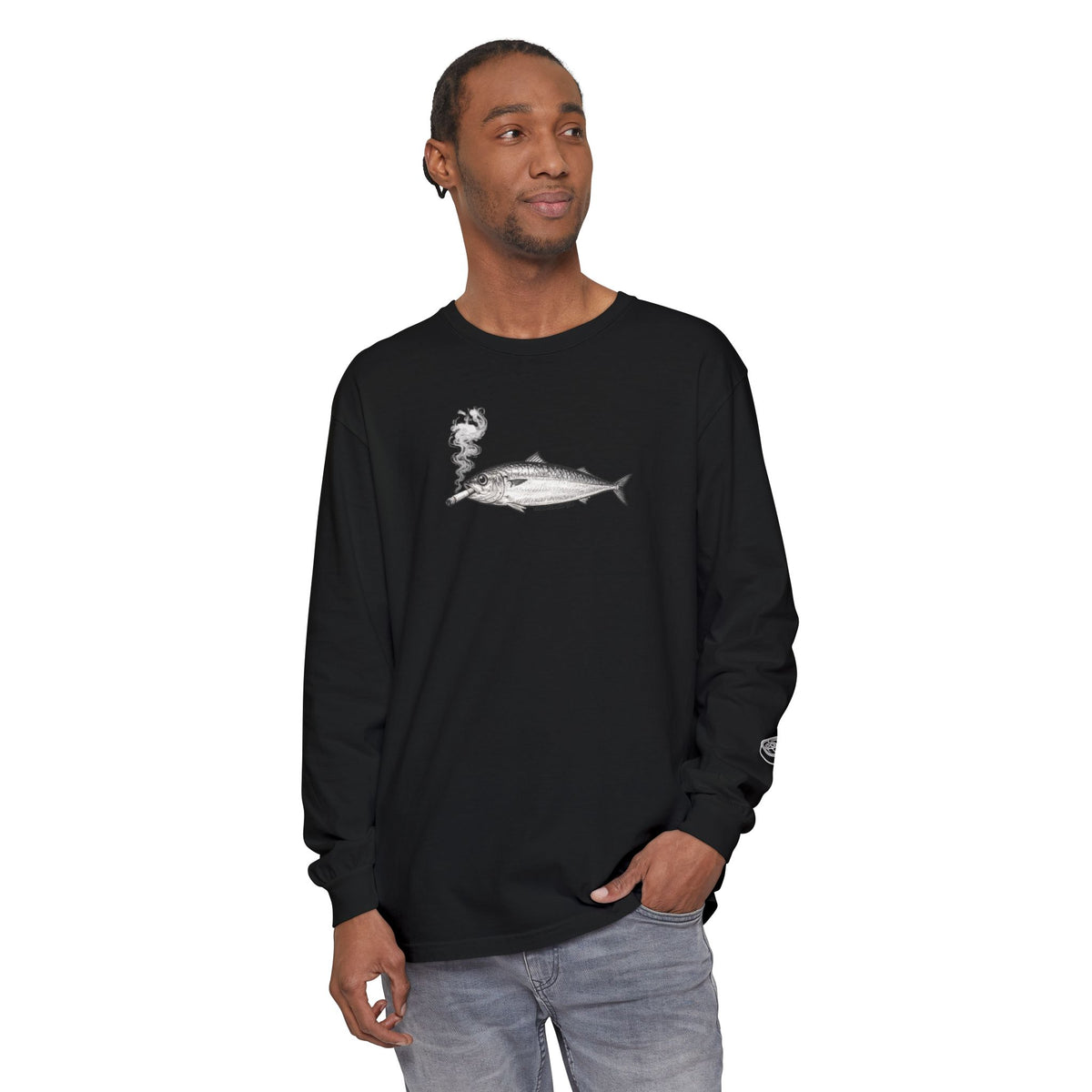 Smoking Fish Long Sleeve shirt
