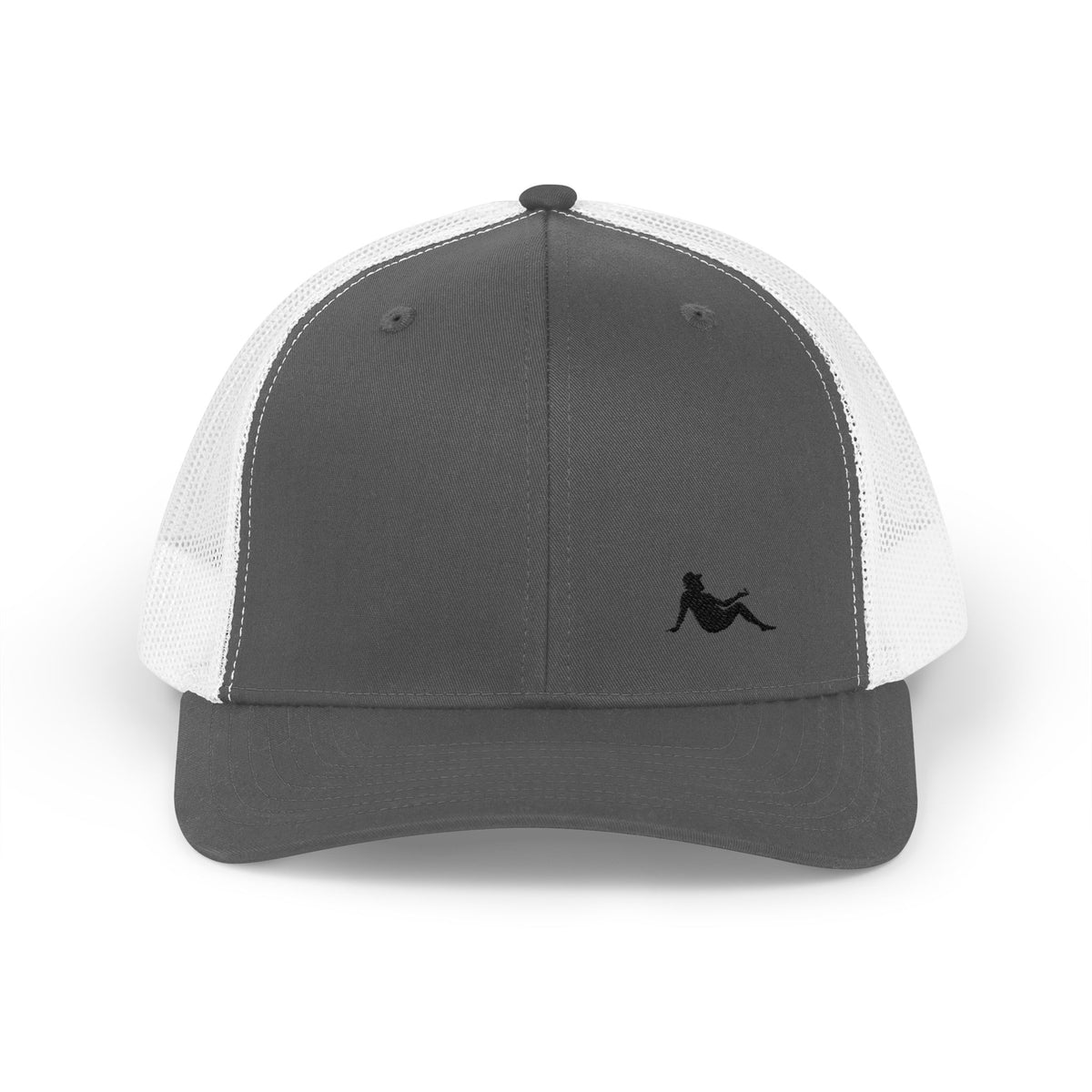 Low-key Silhouette Embroidered Mesh Snapback