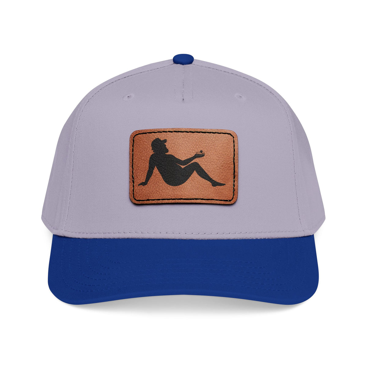Silhouette Leather Patch Cap