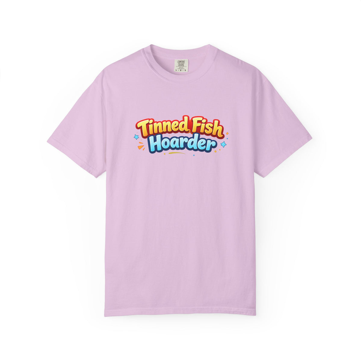 Tinned Fish Hoarder T-Shirt | Playful Retro Logo, Food Humor Tee