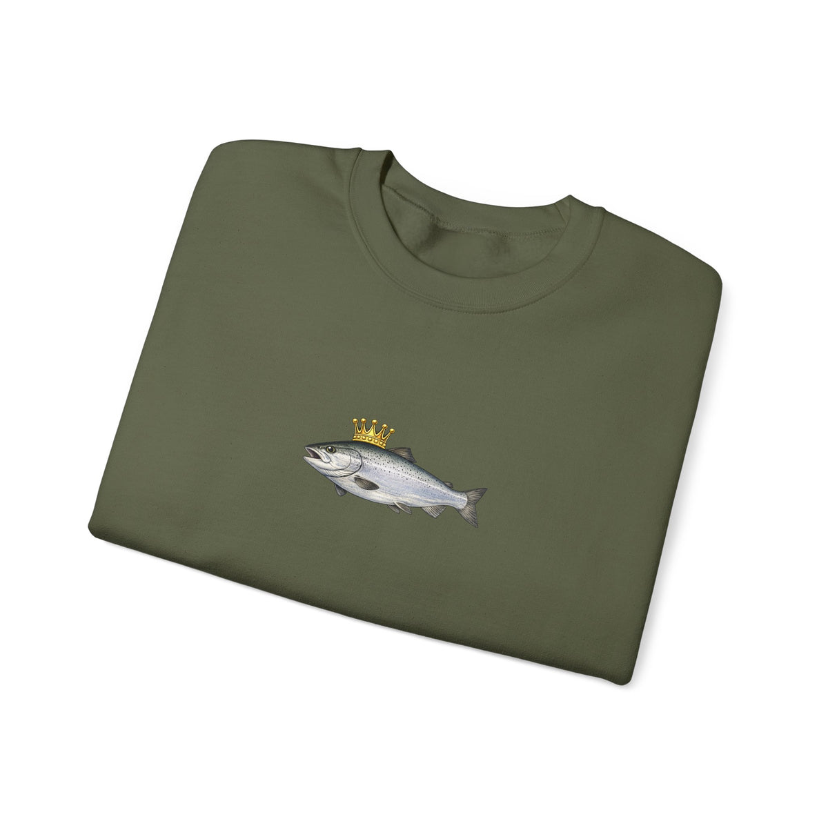 Crowned King Salmon Sweatshirt