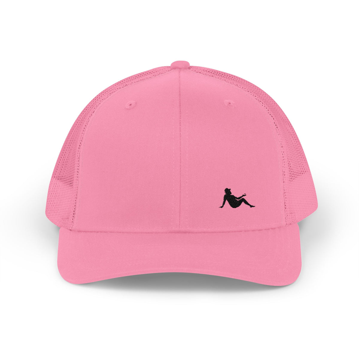 Low-key Silhouette Embroidered Mesh Snapback