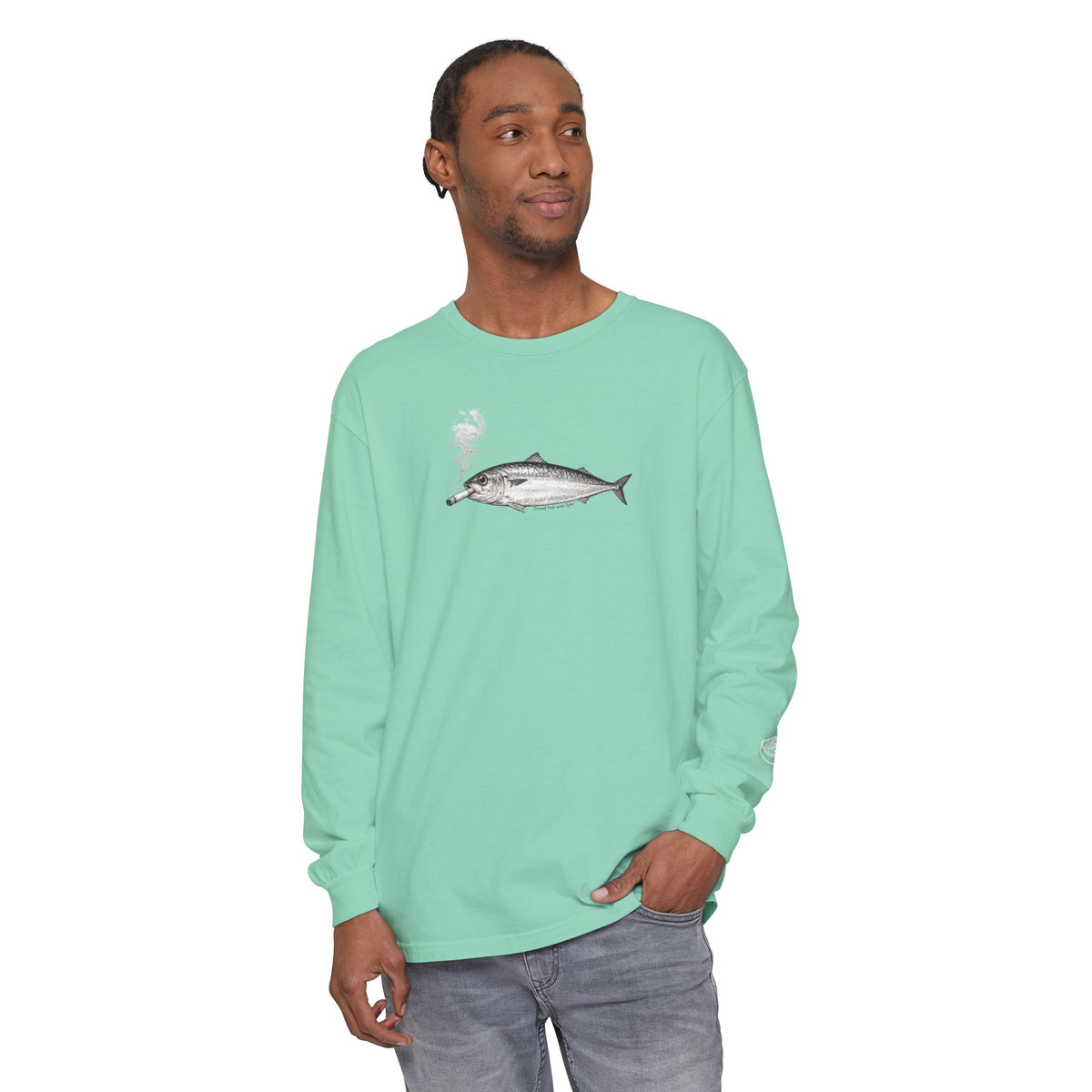 Smoking Fish Long Sleeve shirt
