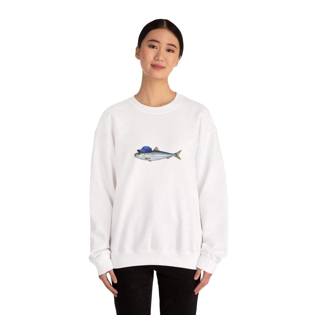 Sardine Baseball Cap Sweatshirt