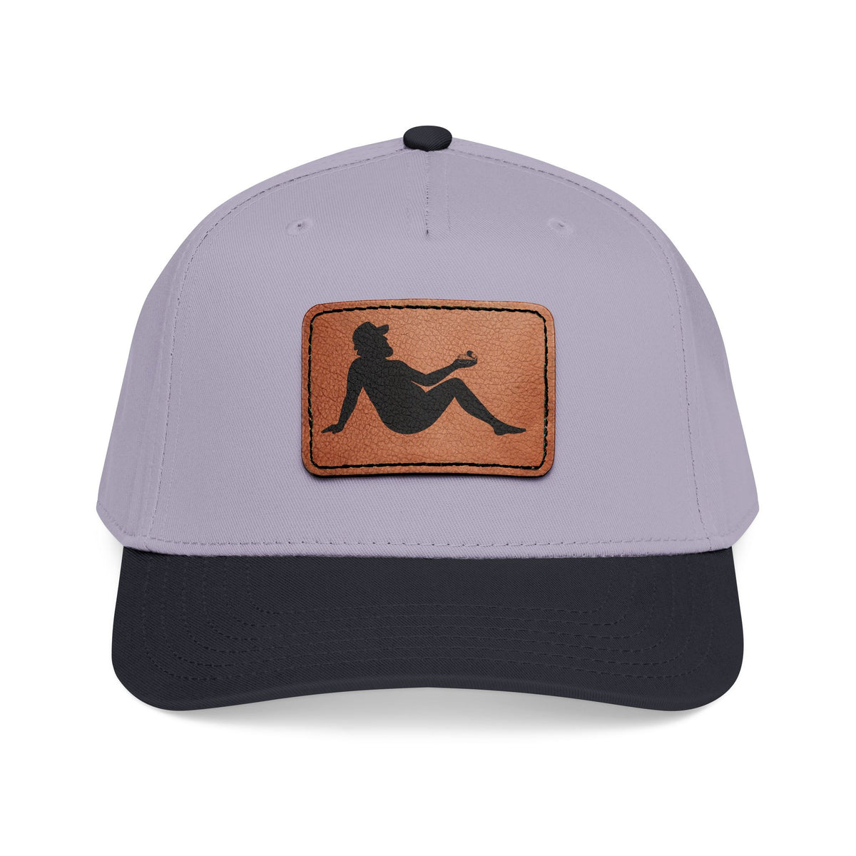Silhouette Leather Patch Cap