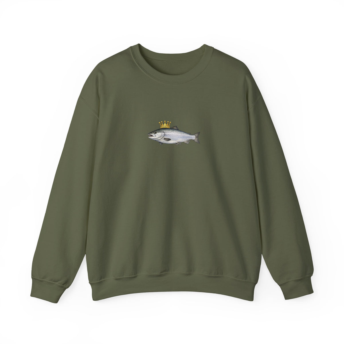 Crowned King Salmon Sweatshirt