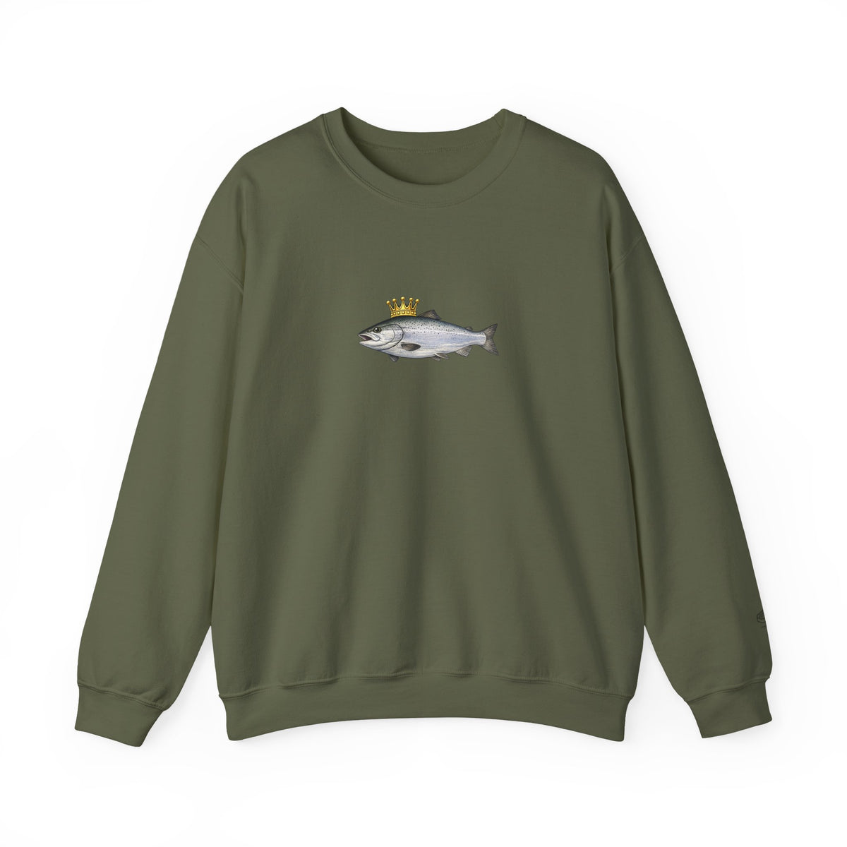 Crowned King Salmon Sweatshirt