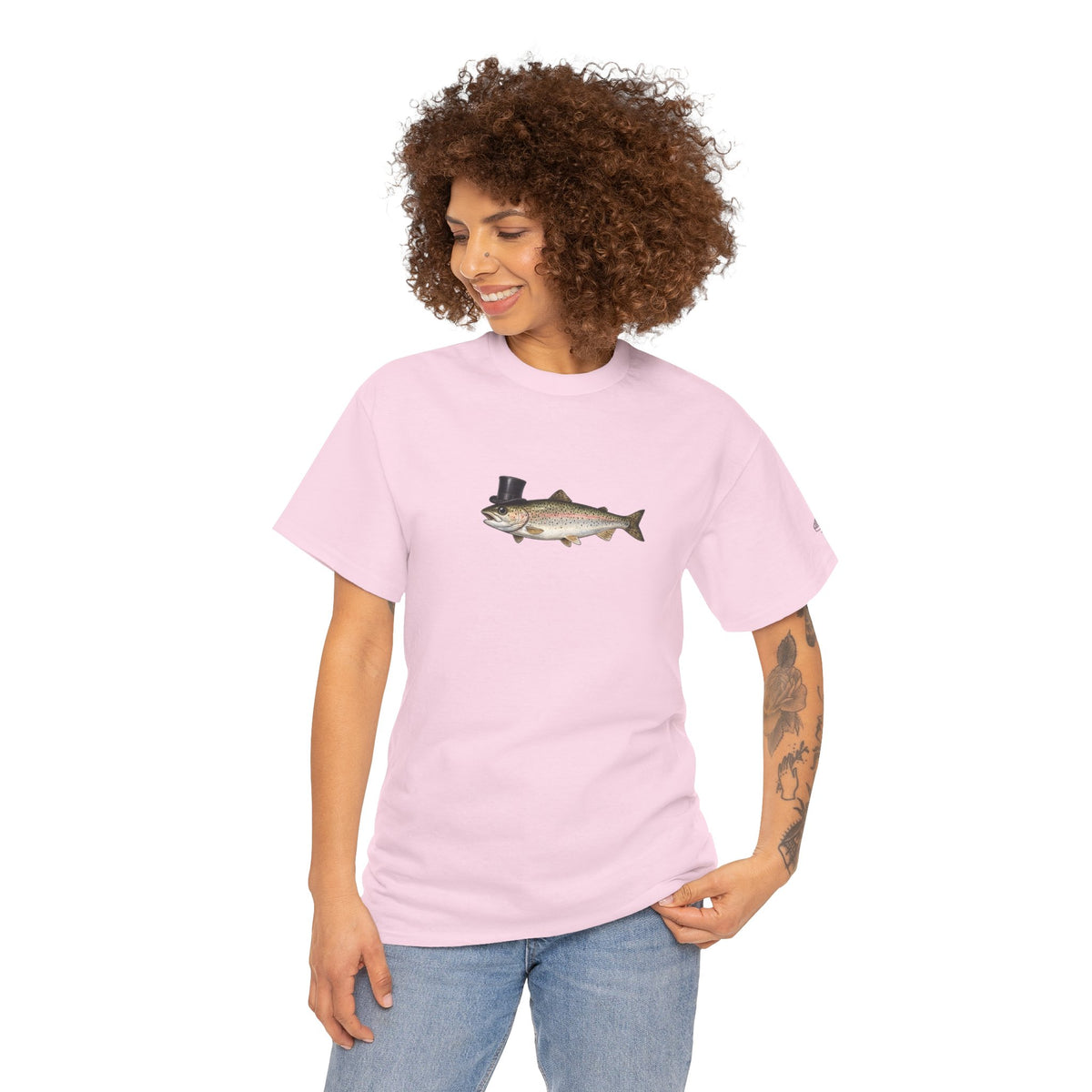 Rainbow Trout Top Hat T-Shirt