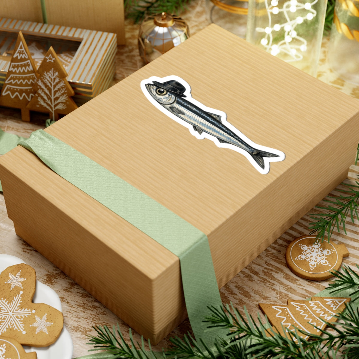 Anchovy Fedora Sticker