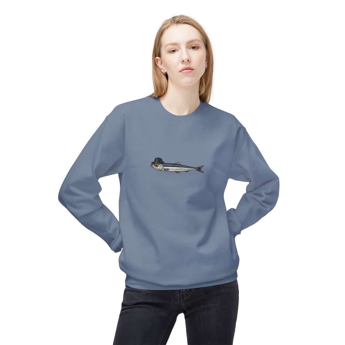 Anchovy Fedora Sweatshirt