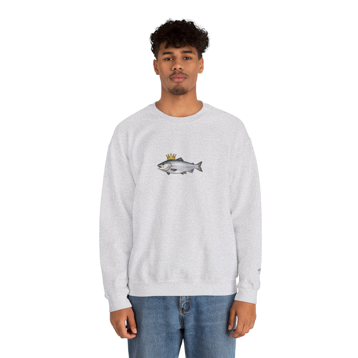 Crowned King Salmon Sweatshirt