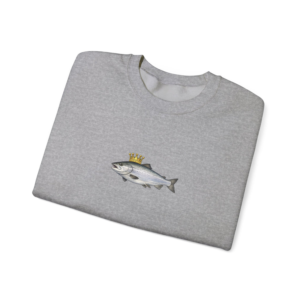 Crowned King Salmon Sweatshirt