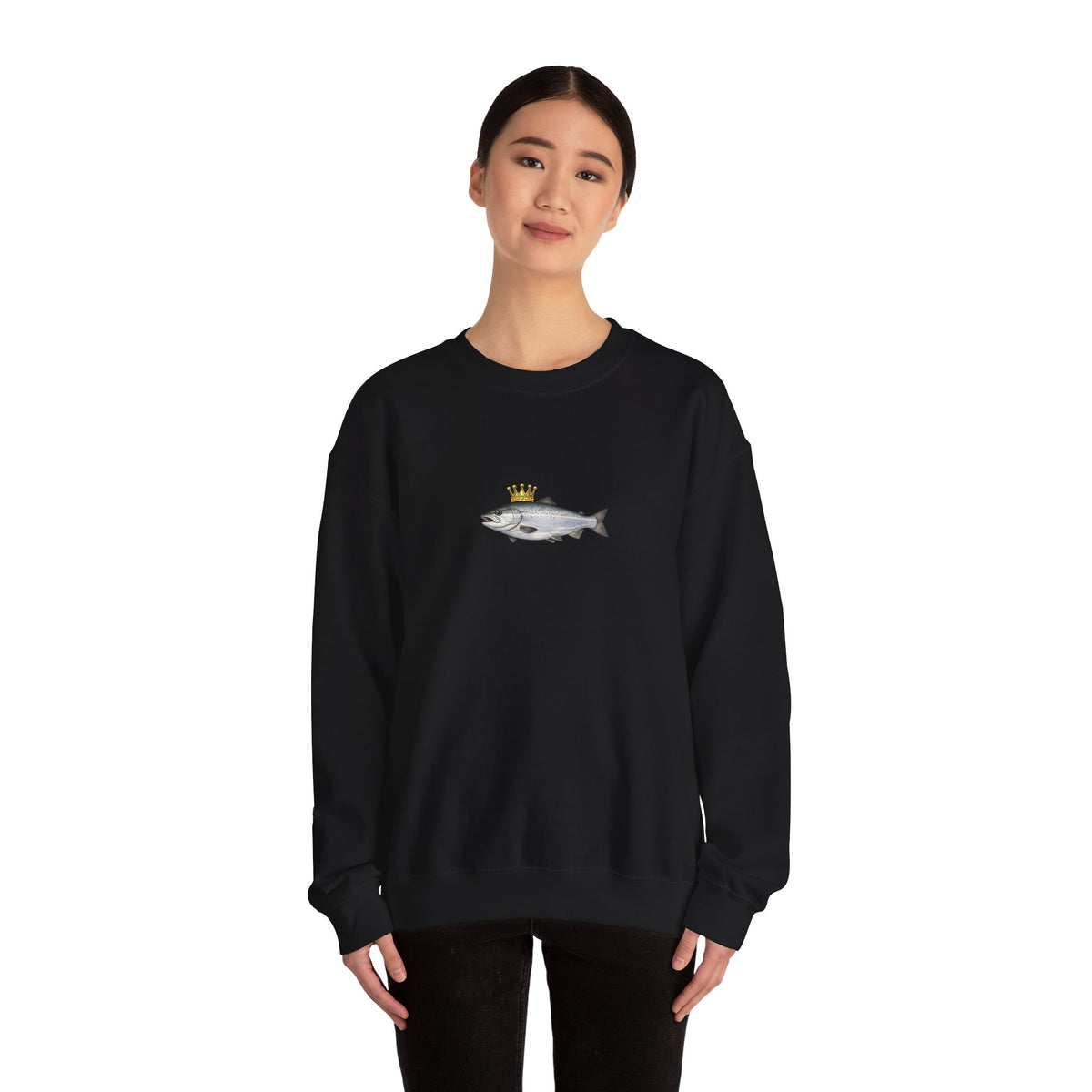 Crowned King Salmon Sweatshirt