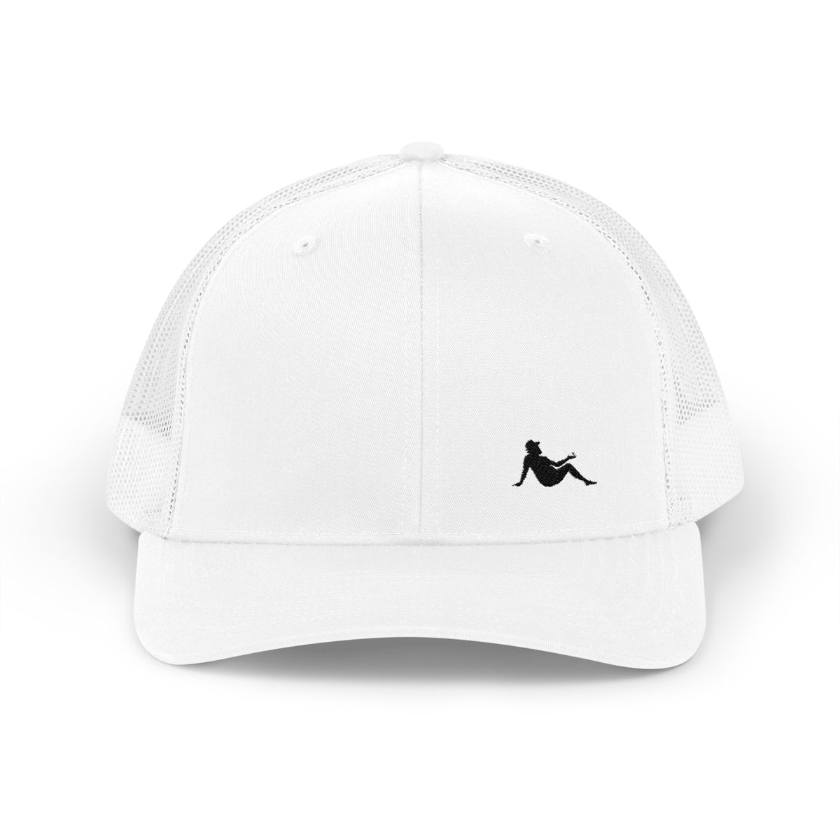 Low-key Silhouette Embroidered Mesh Snapback