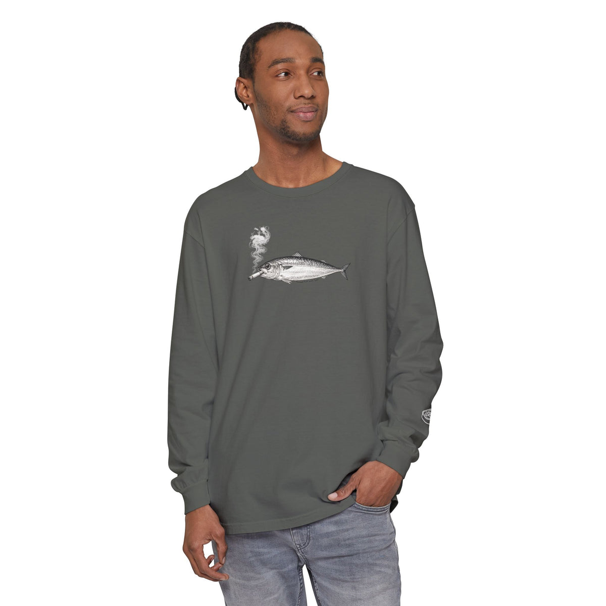 Smoking Fish Long Sleeve shirt