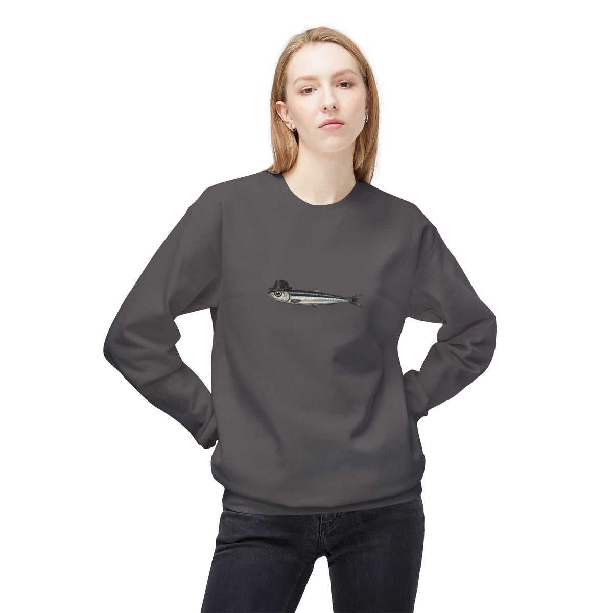 Anchovy Fedora Sweatshirt
