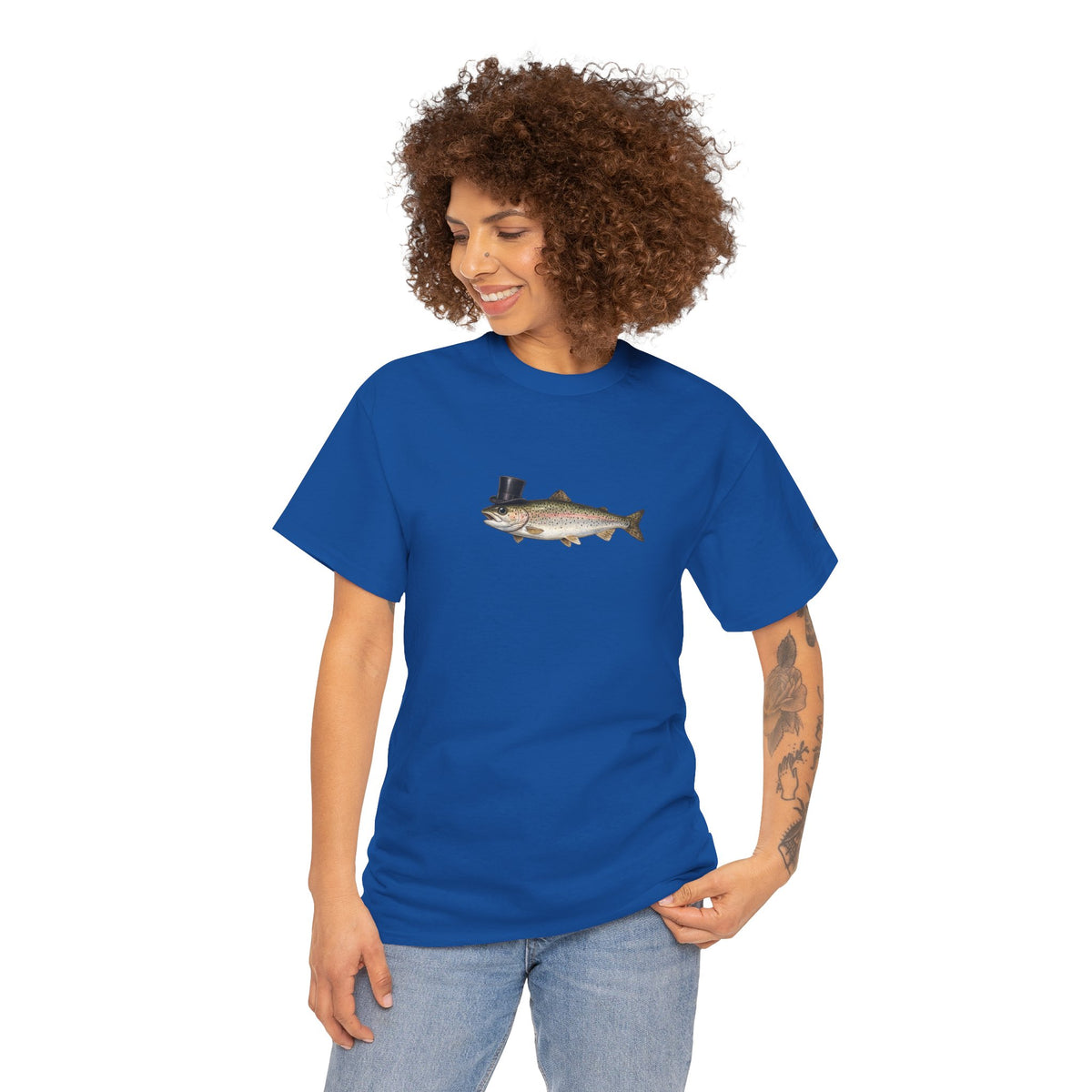 Rainbow Trout Top Hat T-Shirt