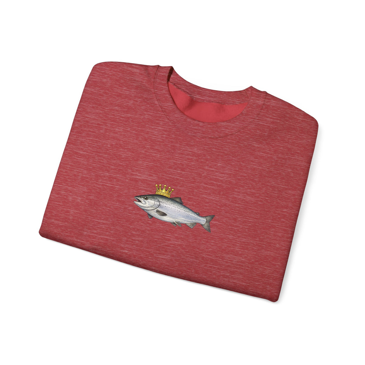 Crowned King Salmon Sweatshirt