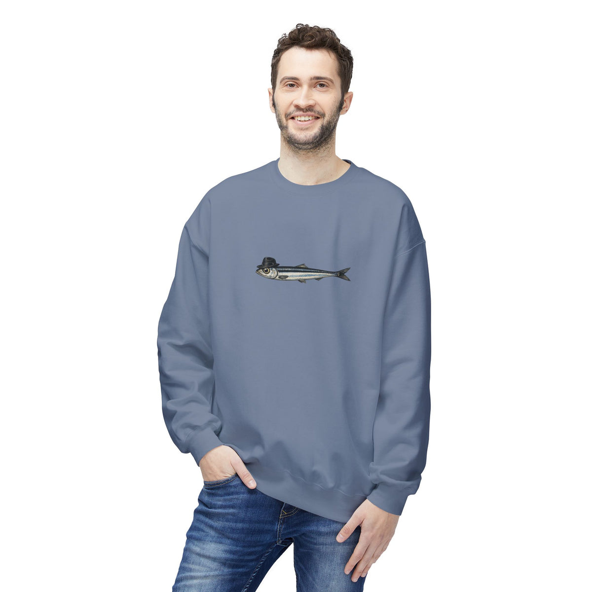 Anchovy Fedora Sweatshirt