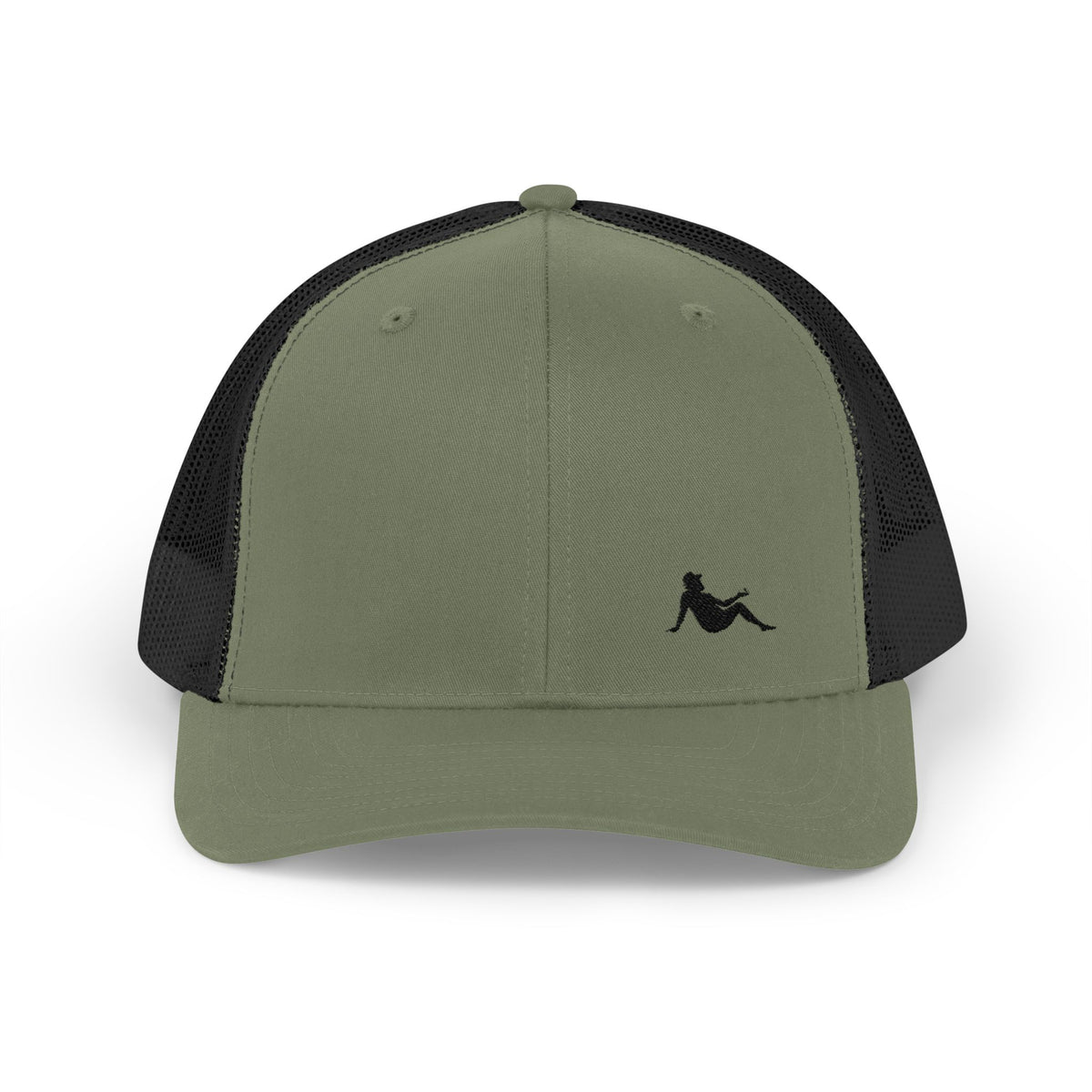 Low-key Silhouette Embroidered Mesh Snapback