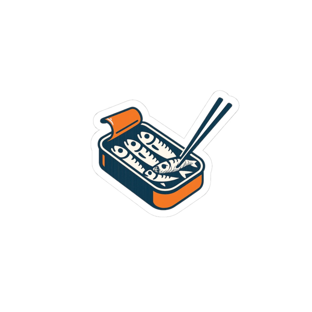 Sardine Can with Chopsticks Sticker