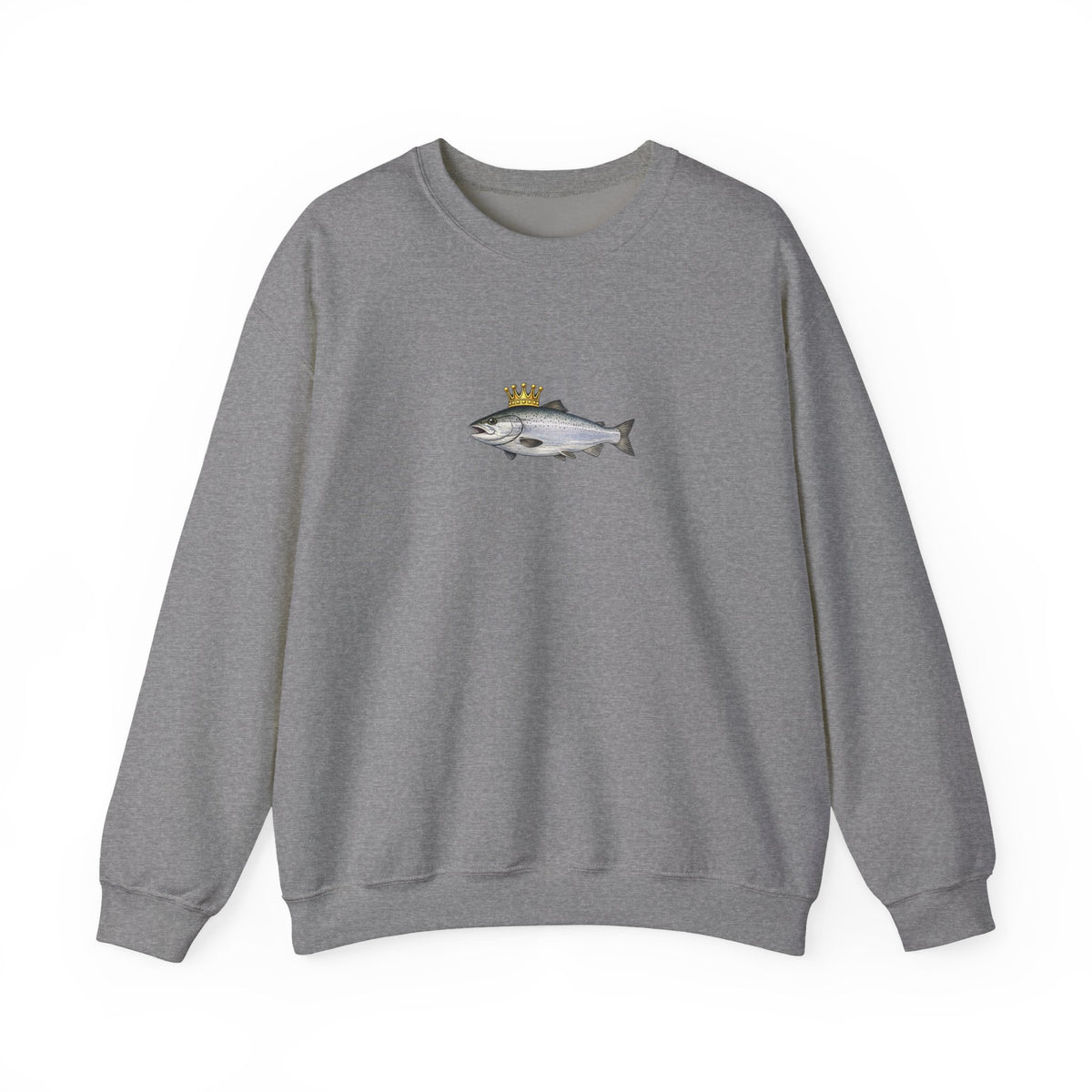 Crowned King Salmon Sweatshirt