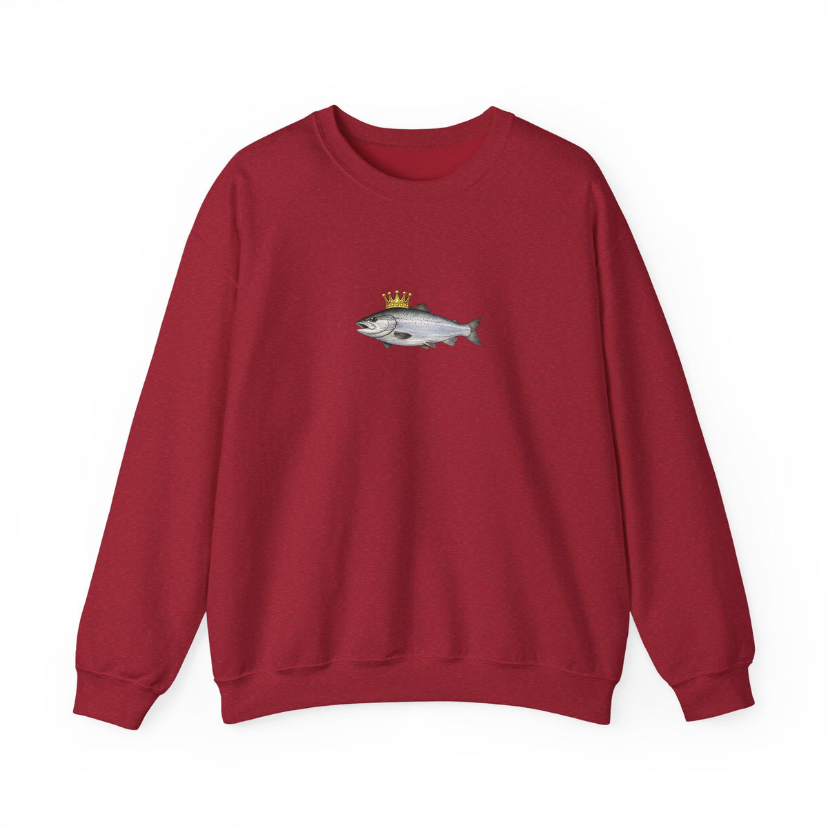 Crowned King Salmon Sweatshirt
