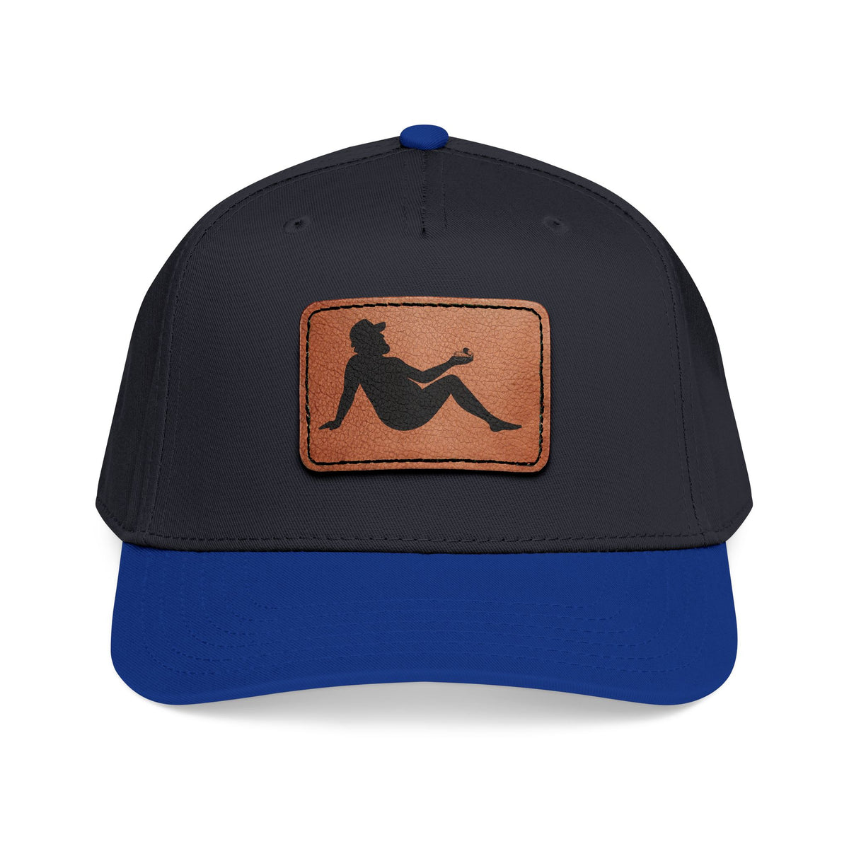 Silhouette Leather Patch Cap