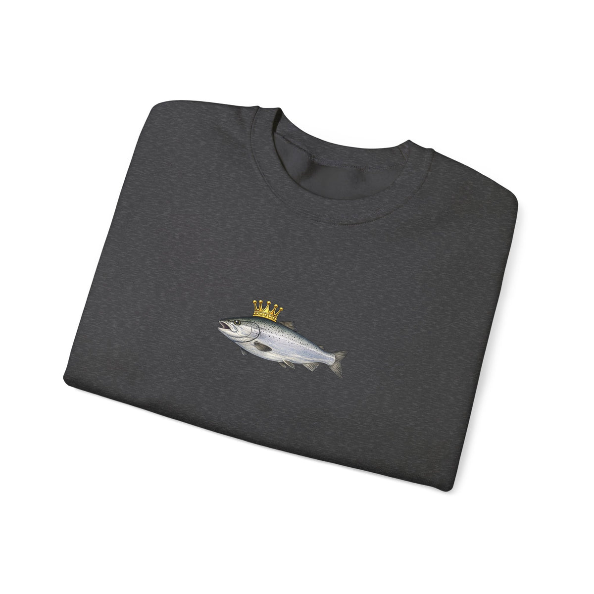 Crowned King Salmon Sweatshirt