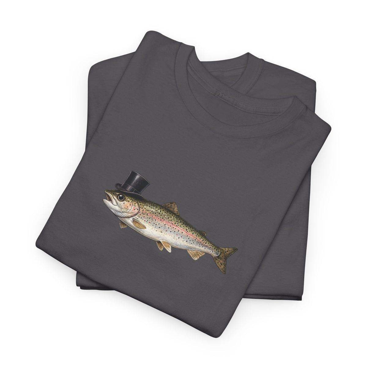 Rainbow Trout Top Hat T-Shirt
