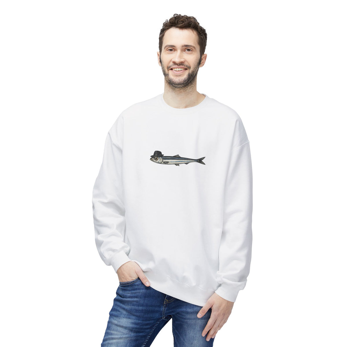 Anchovy Fedora Sweatshirt