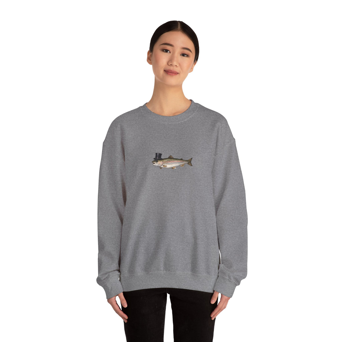Rainbow Trout Top Hat Sweatshirt