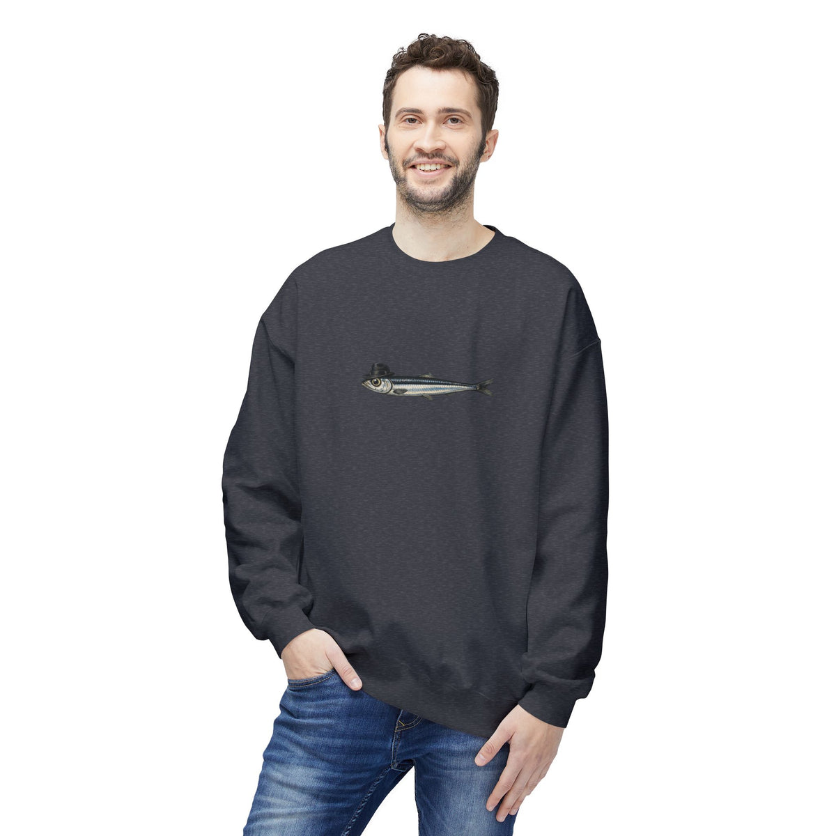 Anchovy Fedora Sweatshirt