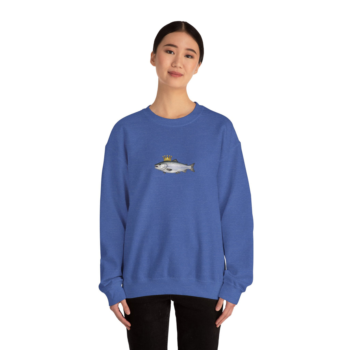 Crowned King Salmon Sweatshirt