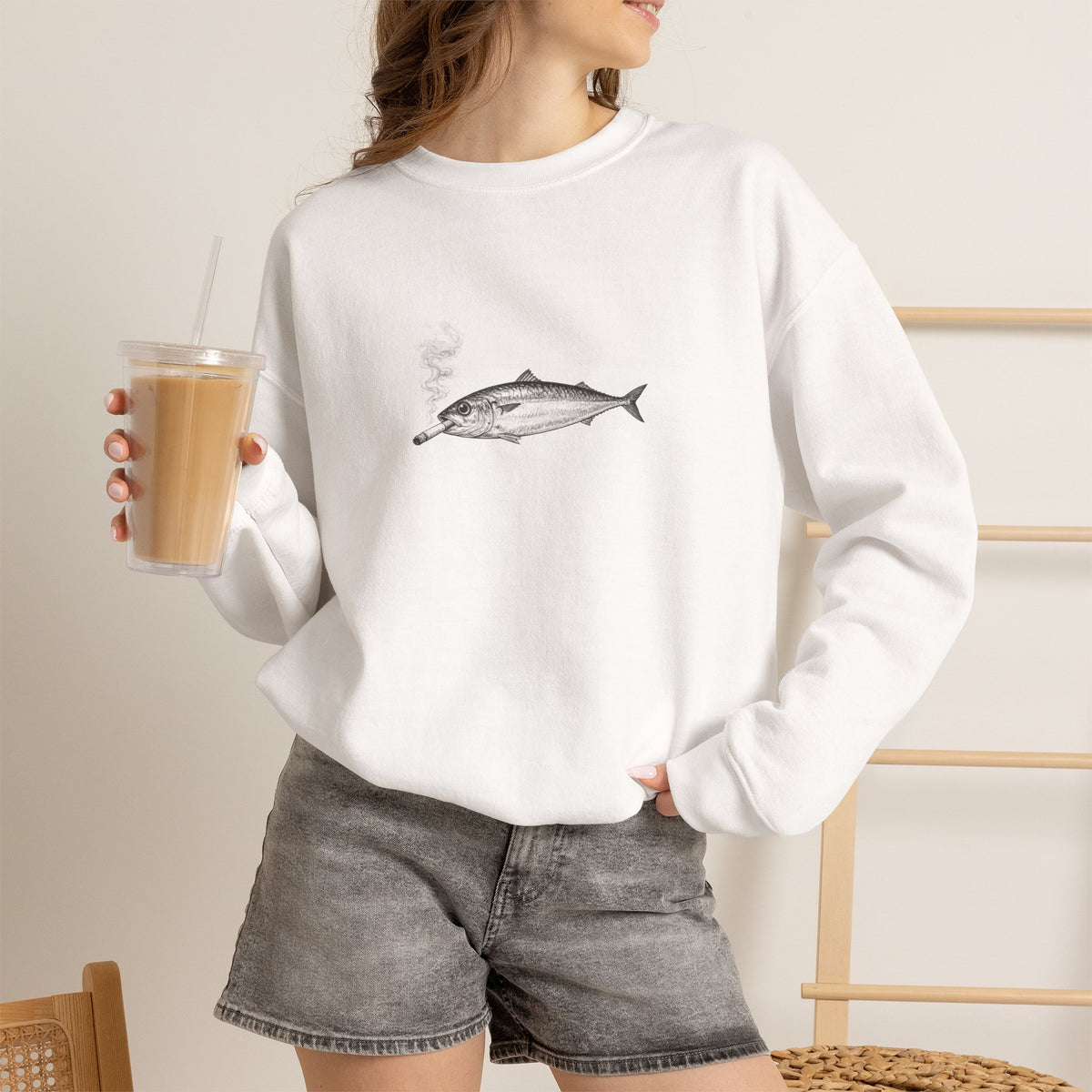 Smoking Sardine Sweatshirt