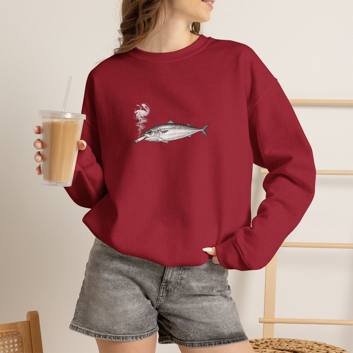 Smoking Sardine Sweatshirt
