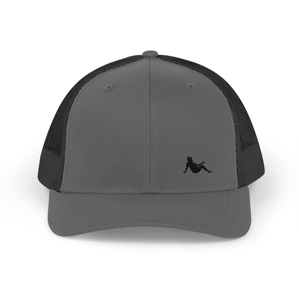 Low-key Silhouette Embroidered Mesh Snapback
