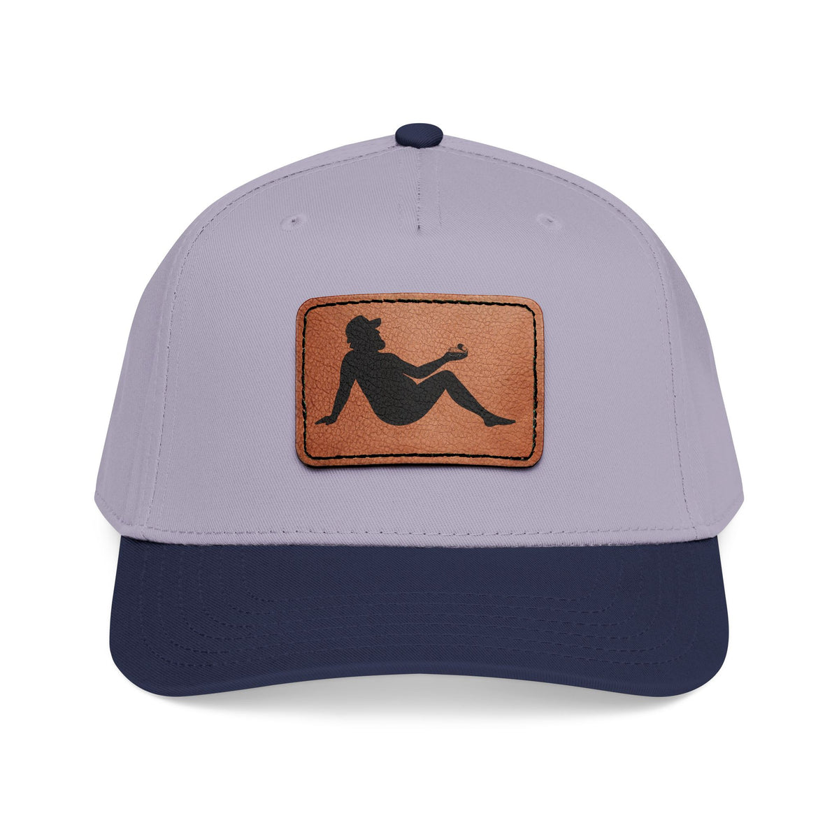 Silhouette Leather Patch Cap