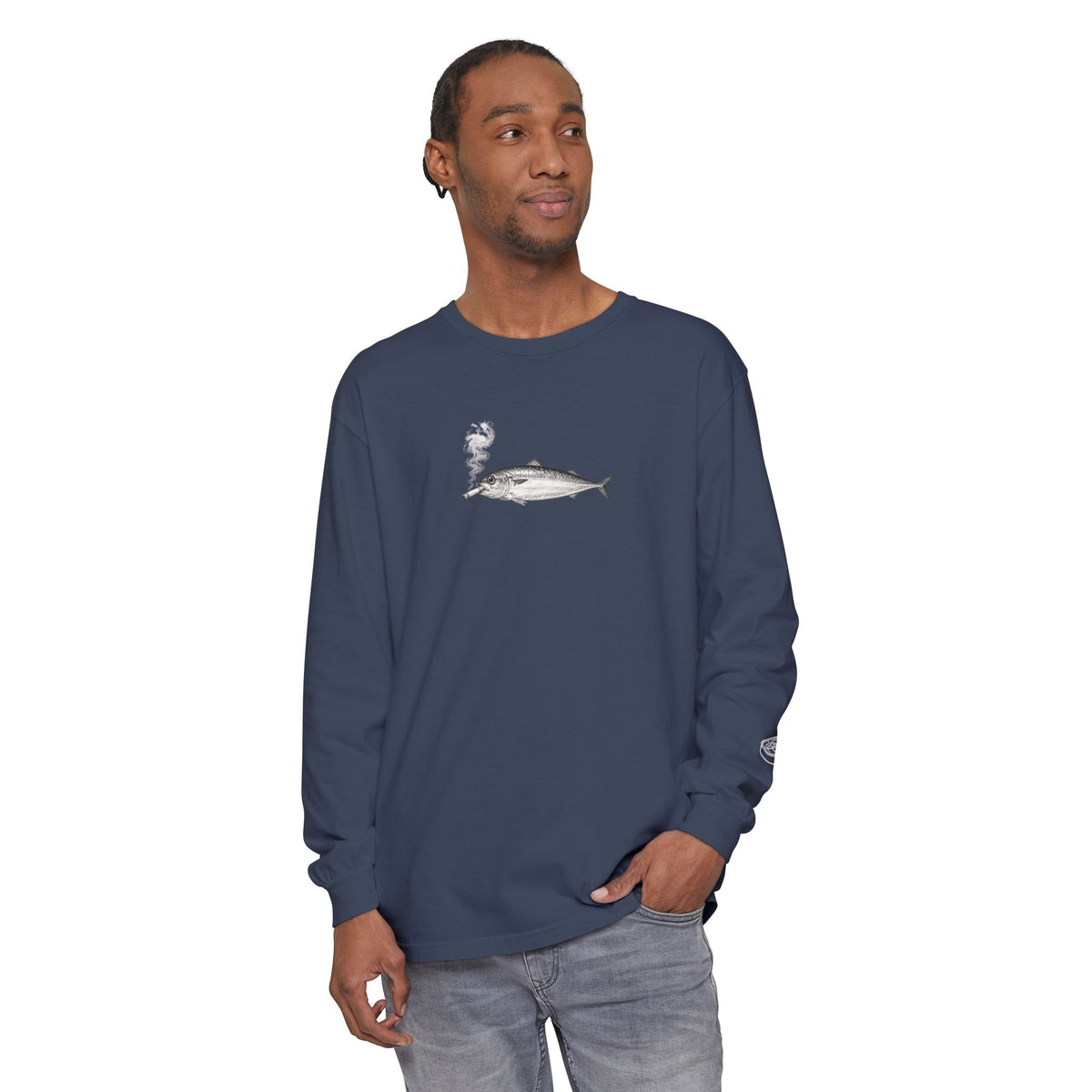 Smoking Fish Long Sleeve shirt