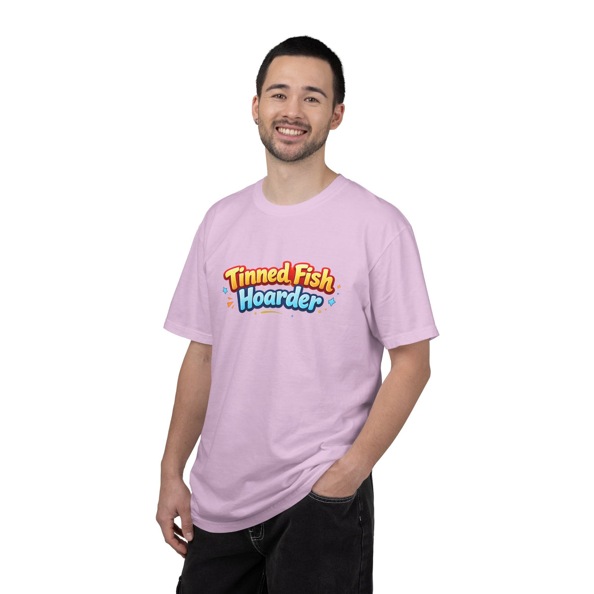 Tinned Fish Hoarder T-Shirt | Playful Retro Logo, Food Humor Tee