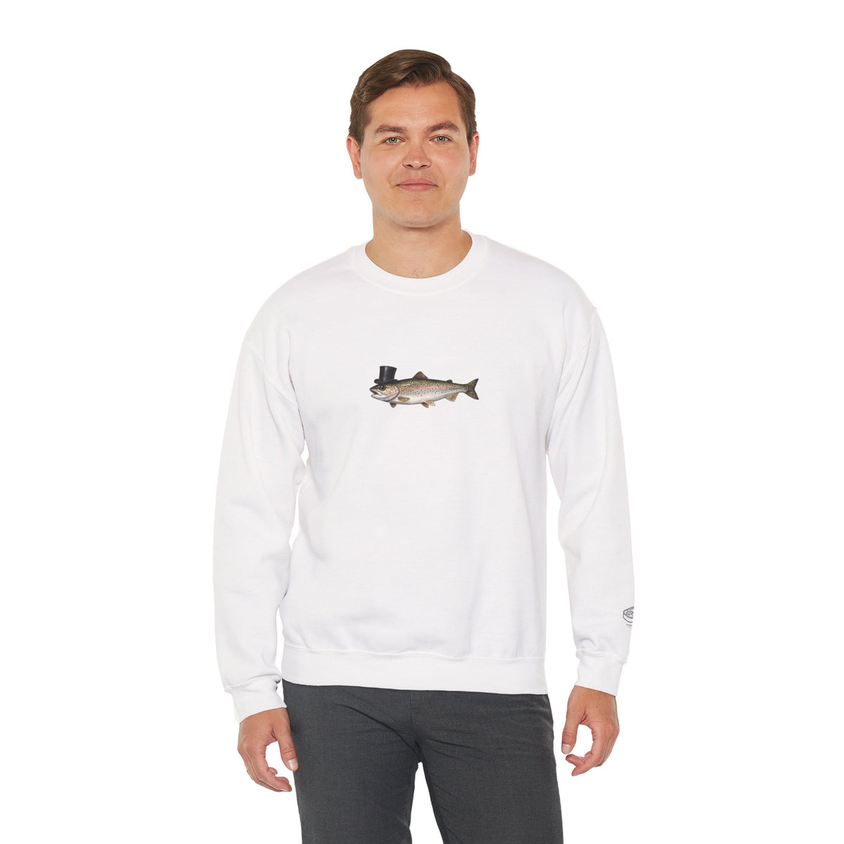 Rainbow Trout Top Hat Sweatshirt