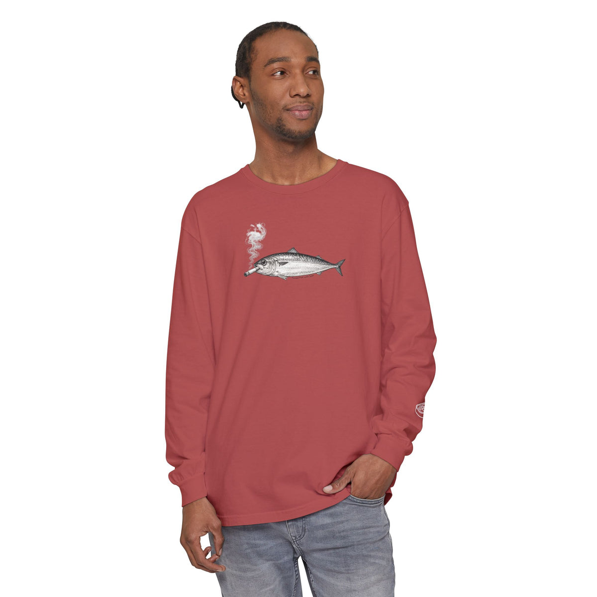 Smoking Fish Long Sleeve shirt