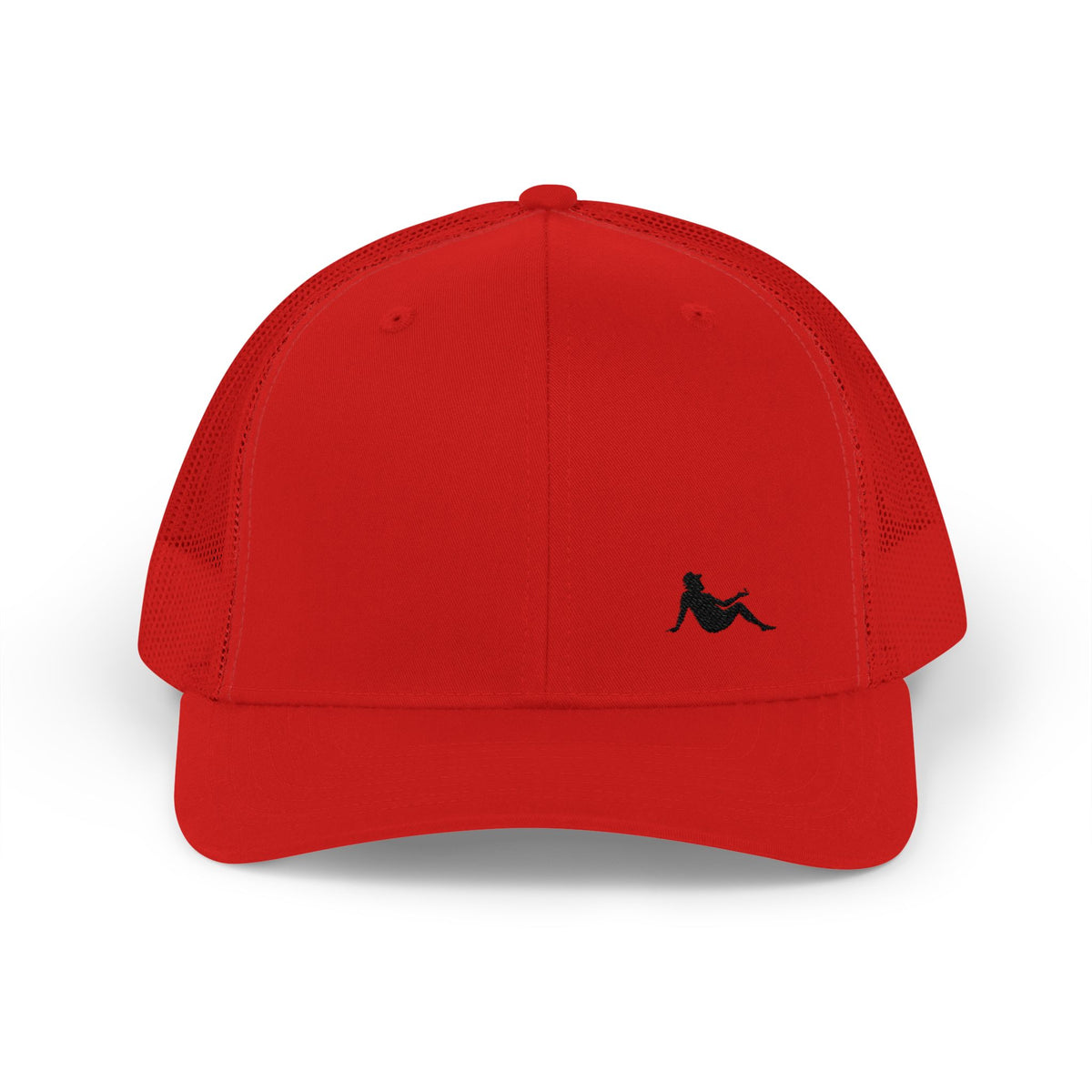 Low-key Silhouette Embroidered Mesh Snapback