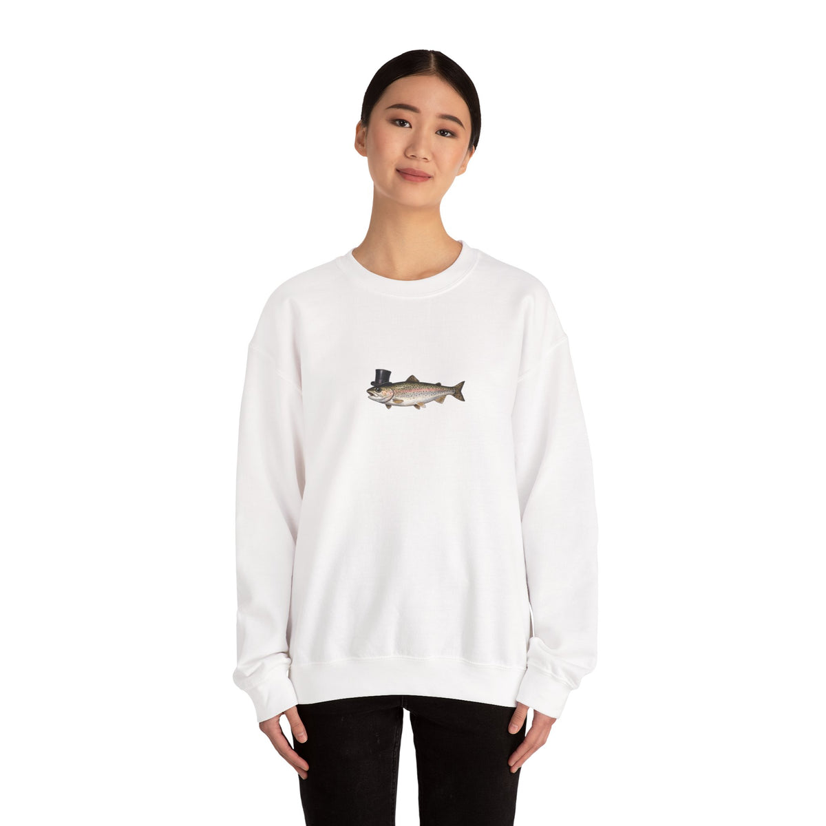 Rainbow Trout Top Hat Sweatshirt