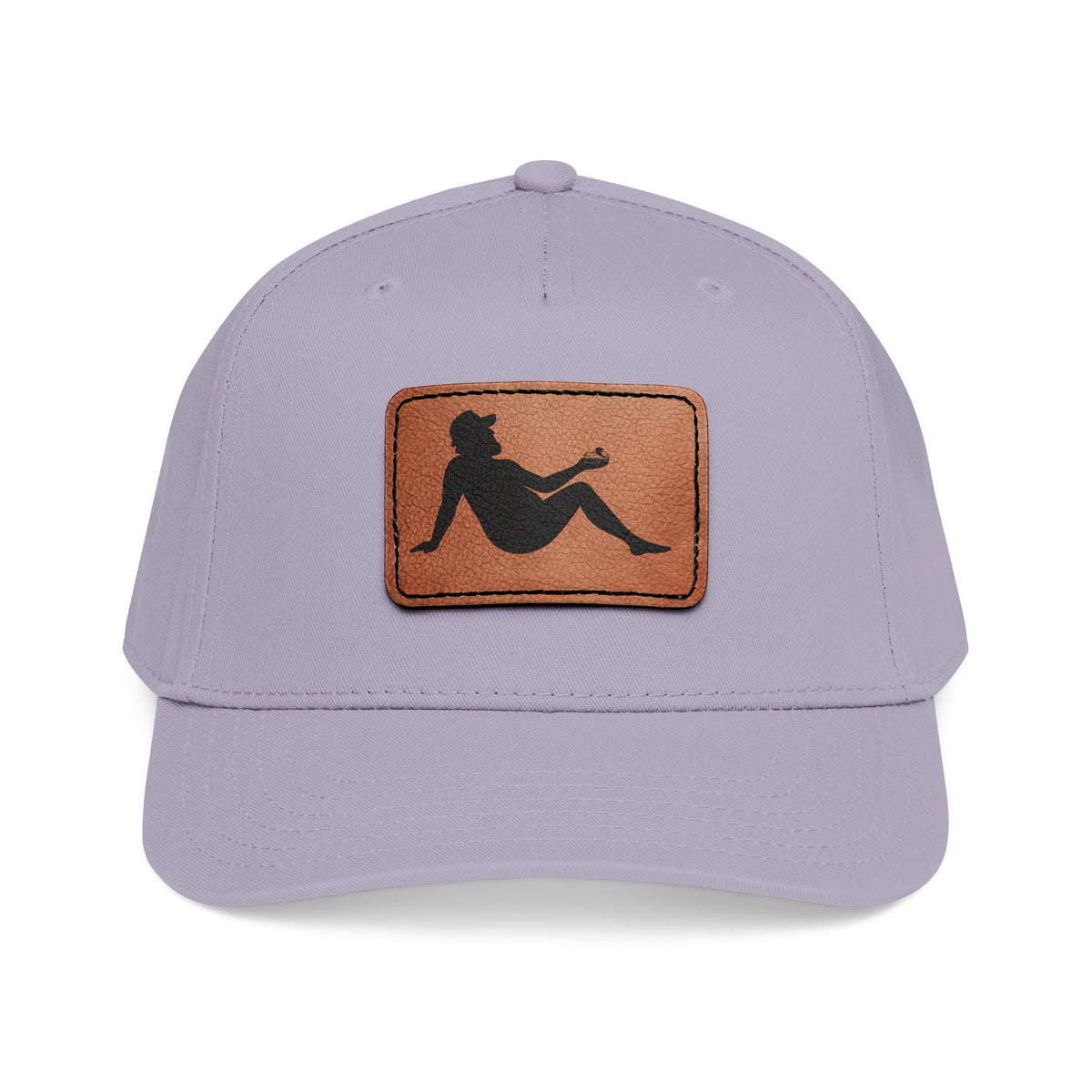 Silhouette Leather Patch Cap