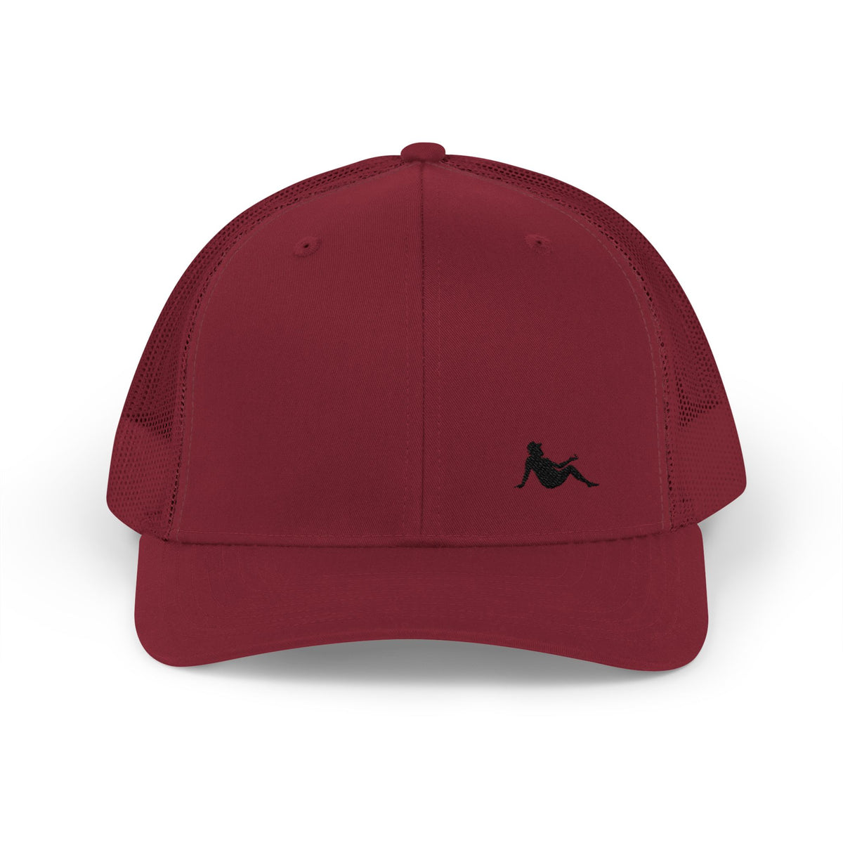 Low-key Silhouette Embroidered Mesh Snapback